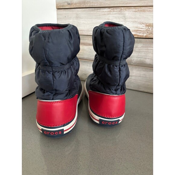 Crocs Kids Crocband Winter Boots Unisex Water Resistant Pull On Shoes Size 6 - Picture 4 of 12